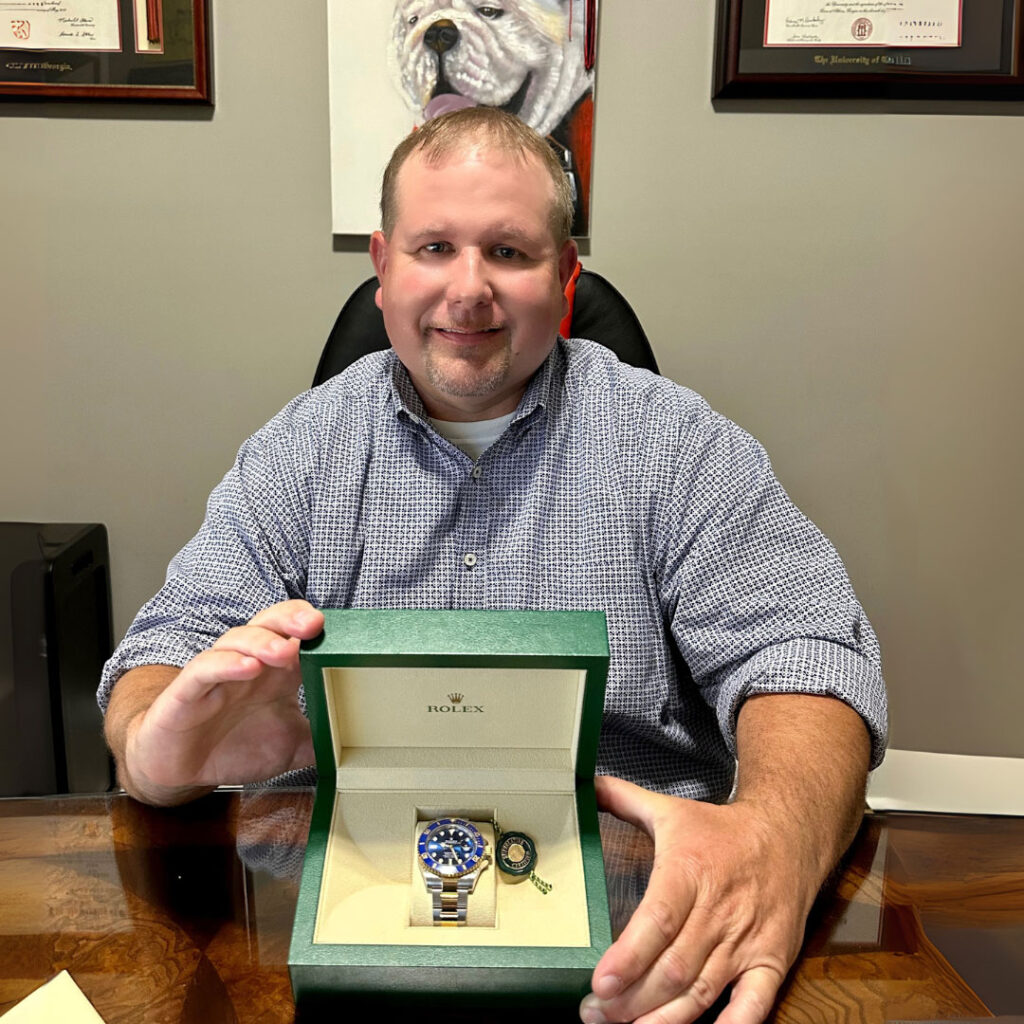 2025 Rolex Raffle Winner - Michael Frazier from Abbeville, GA